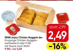 Eurospar SPAR enjoy Chicken Nuggets 6er Angebot