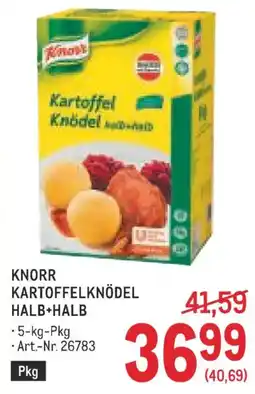 Metro Knorr Kartoffelknödel Halb+Halb Angebot
