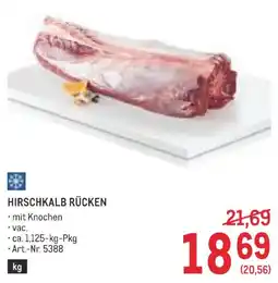 Metro Hirschkalb Rücken Angebot