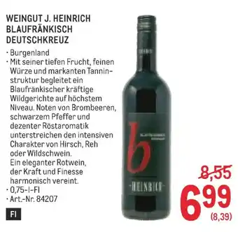 Weingut J. Heinrich Blaufränkisch Deutschkreuz