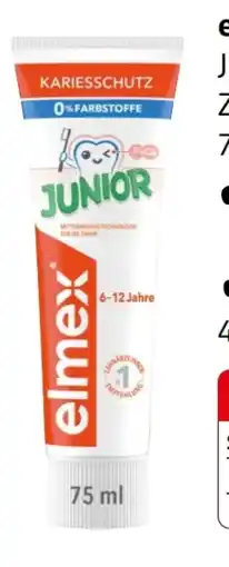 dm Elmex Junior Zahnpasta Angebot