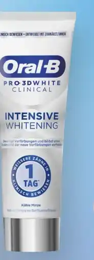 dm Oral-B Zahnpasta Pro 3D White Clinical Intensive Whitening Angebot