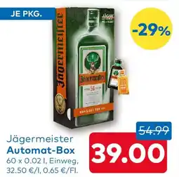 T&G Jägermeister Automat-Box Angebot