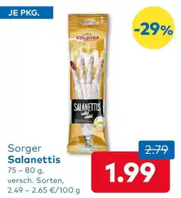 T&G Sorger Salanettis Angebot