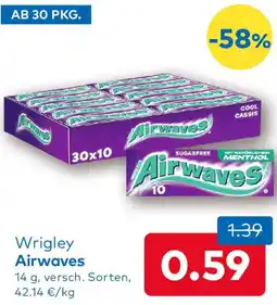 T&G Wrigley Airwaves Angebot