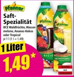 Norma Pfanner Saft-Spezialität Angebot
