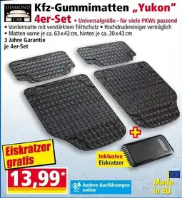 Norma Kfz-Gummimatten Yukon Angebot