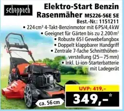 Norma Elektro-Start Benzin Rasenmäher MS226-56E SE Angebot