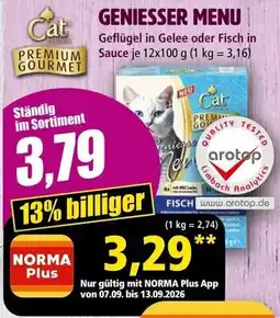 Norma Cat Premium Gourmet Geniesser Menu Angebot