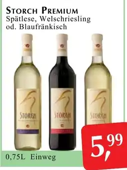 Winkler Markt Storch Premium Spätlese, Welschriesling od. Blaufränkisch Angebot