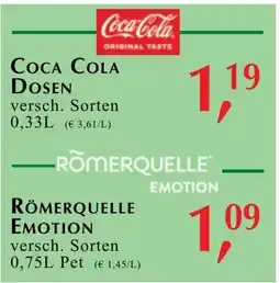 Winkler Markt Coca Cola Dosen Angebot