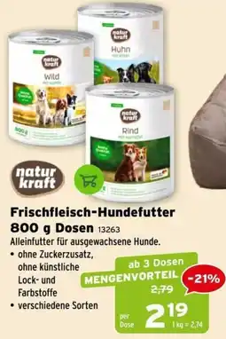 Salzburger Lagerhaus Frischfleisch-Hundefutter naturkraft Angebot