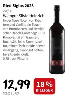 Der Grissemann Ried Siglos 2023 Weingut Silvia Heinrich Angebot