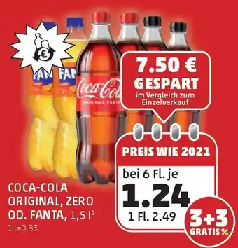 PENNY Coca-Cola Original, Zero od. Fanta Angebot