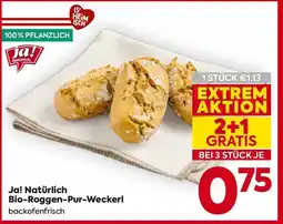 Billa Ja! Natürlich Bio-Roggen-Pur-Weckerl Angebot