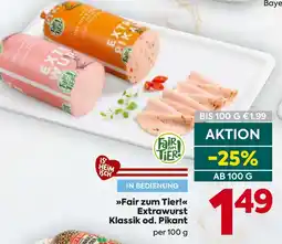 Billa Fair zum Tier! Extrawurst Klassik od. Pikant Angebot