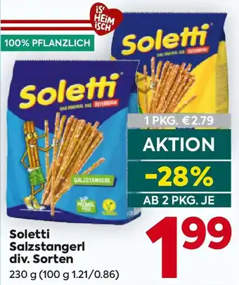 Billa Soletti Salzstangerl Angebot