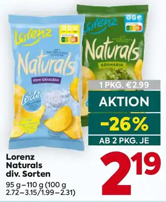 Billa Lorenz Naturals Angebot
