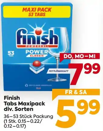 Billa Finish Tabs Maxipack Angebot
