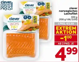 Billa clever norwegisches Lachsfilet Angebot
