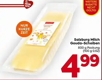 Billa Salzburg Milch Gouda-Scheiben Angebot