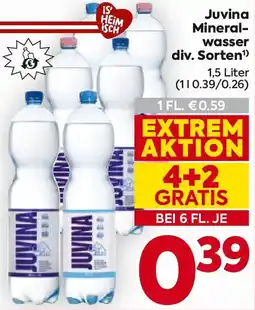 Billa Juvina Mineralwasser Angebot