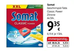 dm Somat Geschirrspül-Tabs Classic Power Zitrone Angebot