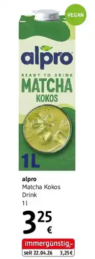 dm alpro Matcha Kokos Drink Angebot