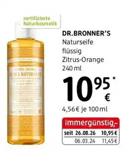 dm DR.BRONNER'S Naturseife flüssig Zitrus-Orange Angebot