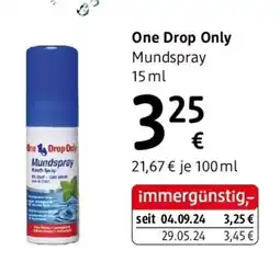 dm One Drop Only Mundspray Angebot