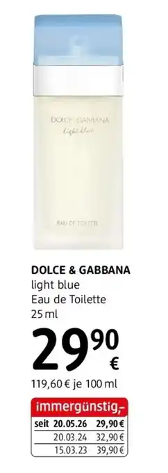 Dolce & Gabbana light blue Eau de Toilette