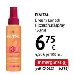dm Elvital Dream Length Hitzeschutzspray Angebot