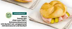 Billa BILLA Extrawurstsemmel mit Gurkerl od. Langsemmel mit Extrawurst und Gurkerl Angebot
