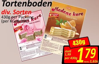 Wurstico Tortenboden 430g Angebot