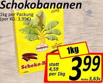Wurstico Schokobananen 1kg Angebot