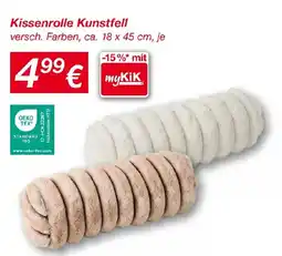 KiK Kissenrolle Kunstfell Angebot