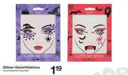 Zeeman Glitzer-Gesichtstattoos Angebot
