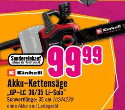 Hornbach Einhell Akku-Kettensäge Angebot
