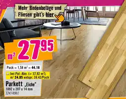 Hornbach Parkett „Eiche“ Angebot