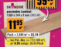 Hornbach Skandor passendes Laminat Angebot