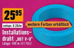 Hornbach Installationsdraht HO7 V-U Angebot