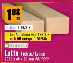 Hornbach Konsta Latte Fichte/Tanne Angebot