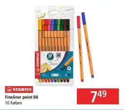 Pagro Diskont STABILO Fineliner point 88 Angebot