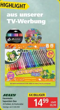 Pagro Diskont JOLLY Fasermaler Superstars Duo Angebot