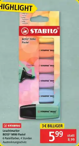 Pagro Diskont STABILO Leuchtmaker BOSS MINI Pastel Angebot