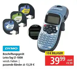 Pagro Diskont DYMO Beschriftungsgerät Letra Tag LT-100H Angebot