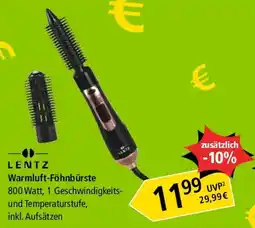 Pagro Diskont Lentz Warmluft-Föhnbruste Angebot