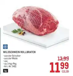 Metro WILDSCHWEIN ROLLBRATEN Angebot