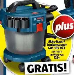 Bauhaus Bosch Akku-Nass-/Trockensauger GAS 18V-10 L Angebot