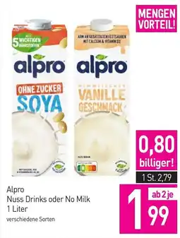 Sutterlüty Alpro Nuss Drinks oder No Milk Angebot